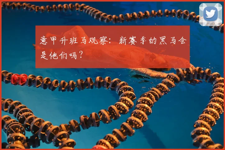 意甲升班马观察:新赛季的黑马会是他们吗?